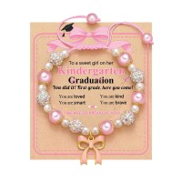 BxkSky Kindergarten Graduation Gifts for Girls Grad Gifts for Kids kindergarten Kinder Graduation Bracelet Decorations 2026F-Pink bow-B-kind grad