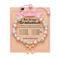 Kindergarten/5th Grade Graduation Gifts - Cute Pink Bow Bracelet