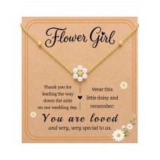 BxkSky Flower Girl Gifts Necklace Jewelry F-Daisy-N-FG