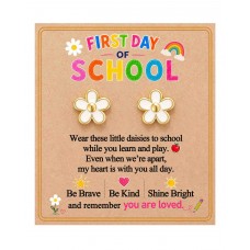 BxkSky First Day of Kindergarten Girl Back to School Earrings Gifts Kids F-School-E-JU