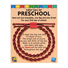 BxkSky First Day of Preschool Pre K Bracelet Back to School Mommy and Me Mom Mother Son Back to School Gifts S-Mother Son-BTS-B-Hong Prek0