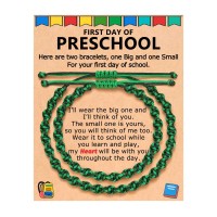 BxkSky First Day of Preschool Pre K Bracelet Back to School Mommy and Me Mom Mother Son Back to School Gifts S-Mother Son-BTS-B-Lv Prek0