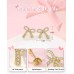 BxkSky Hypoallergenic Gold Stud Bow Earrings for Girls 8-12 Tween Teen Girl Gifts Trendy Stuff Cute Jewelry 10 12 14 9 11 Year Old Birthday 5th 8th Grade Preschool Prek Kindergarten Graduation Gifts SD-Gold CZbow-Always