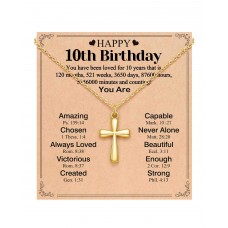 BxkSky 10 Year Old Girl Birthday Gifts for 10 Year Old Girls Necklace Jewelry 10th Birthday Decorations Ideas