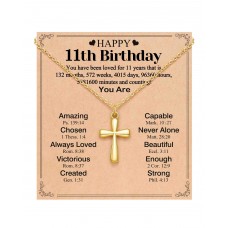 BxkSky 11 Year Old Girl Birthday Gifts for 11 Year Old Girls Necklace 11th Birthday Decorations