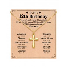 BxkSky 12 Year Old Girl Birthday Gifts for 12 Year Old Girls Necklace Jewelry 12th Birthday Decorations